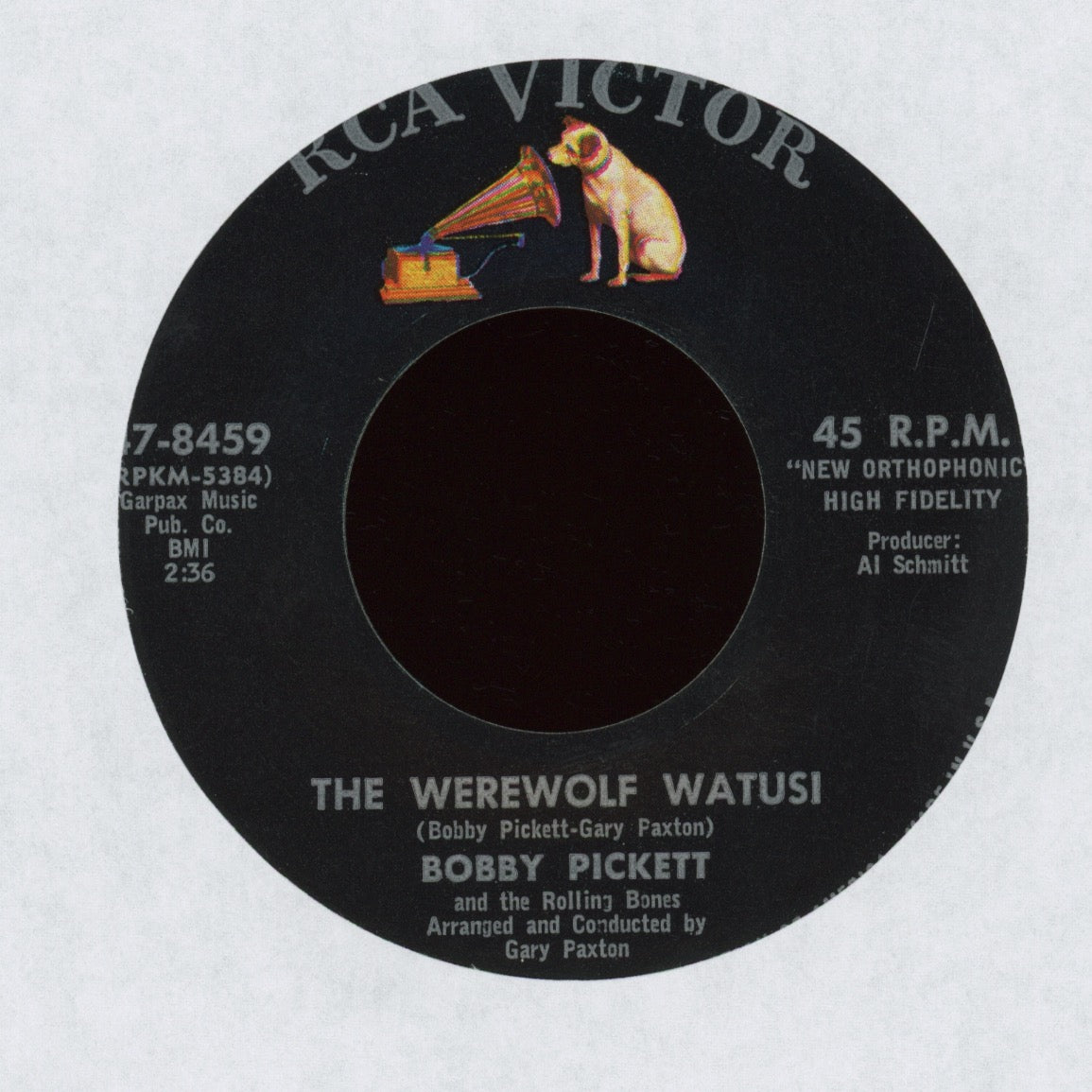 Bobby Pickett And The Rolling Bones - The Monster Swim on RCA Halloween Horror R&B 45
