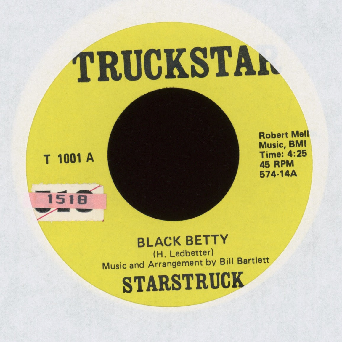 Starstruck - Black Betty on Truckstar Rock 45 Ram Jam