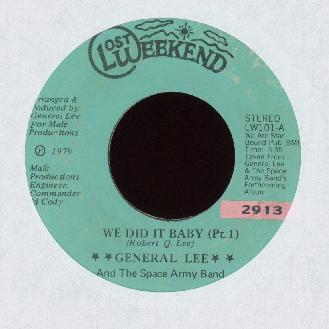 General Lee - We Did It Baby on Lost Weekend Modern Soul 45