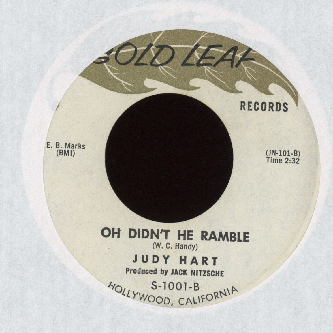 Judy Hart aka Judy Henske - That's Enough on Gold Leaf Northern Soul 45