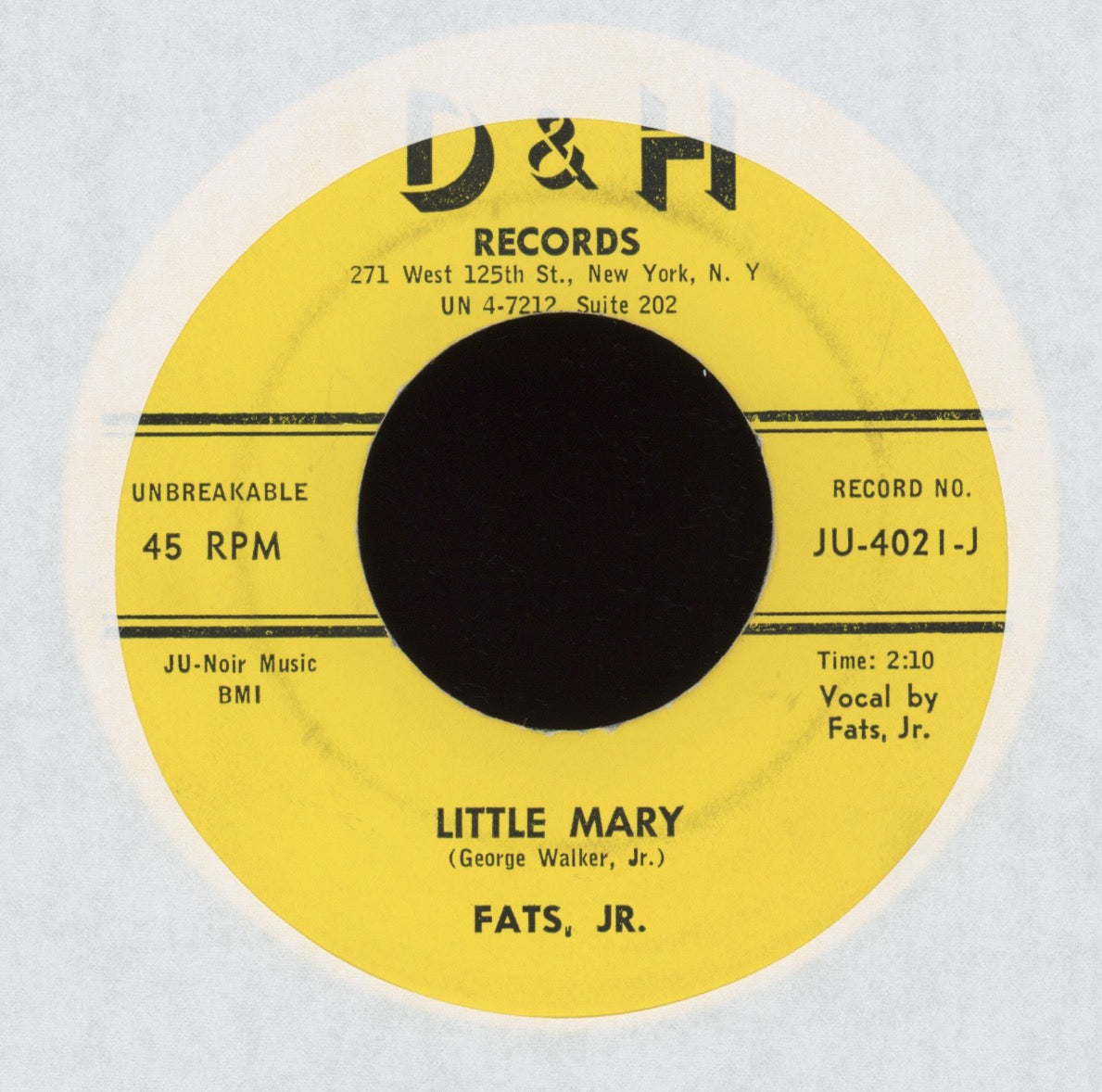 Fats, Jr. - Dream Girl on D&H R&B Rocker 45