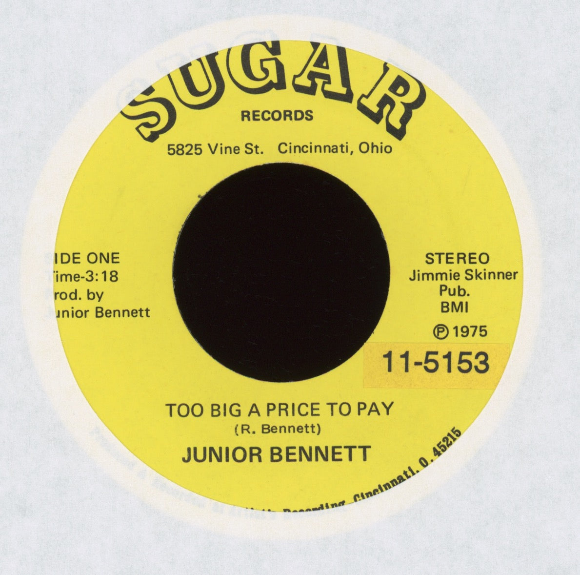 Junior Bennett - Catfish Gumbo on Sugar Country Funk 45 Breaks