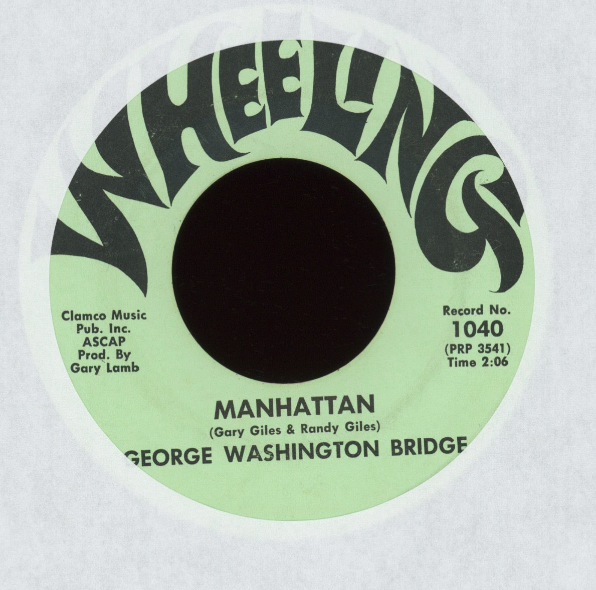 George Washington Bridge - Manhattan on Wheeling Psych Fuzz Garage 45