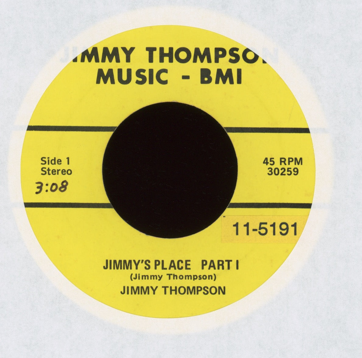 Jimmy Thompson - Jimmy's Place on JTM Mod Soul Funk 45