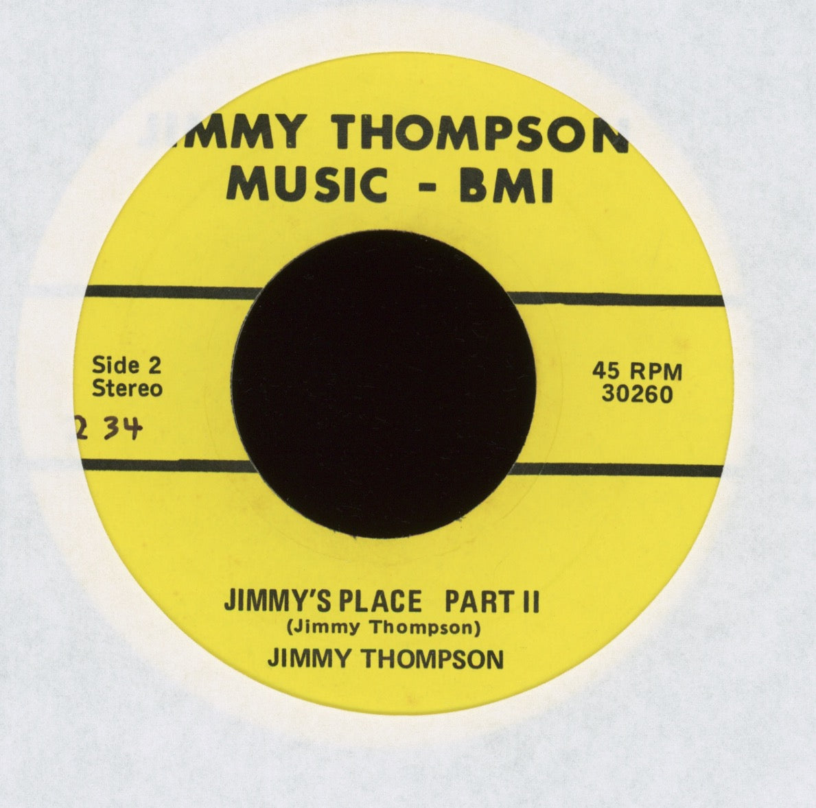 Jimmy Thompson - Jimmy's Place on JTM Mod Soul Funk 45
