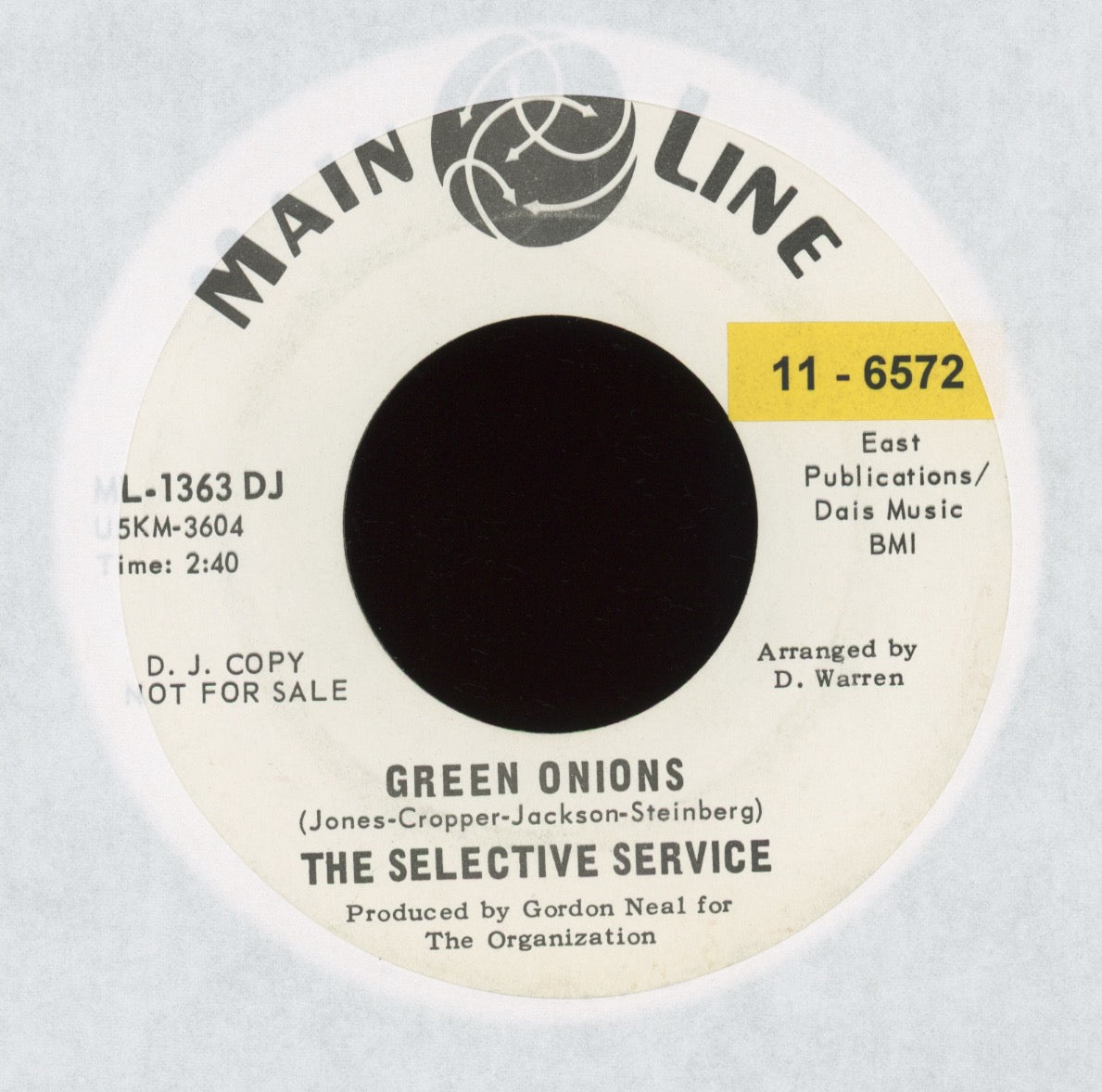 The Selective Service - Shake on Main Line Promo Garage Fuzz Mod 45