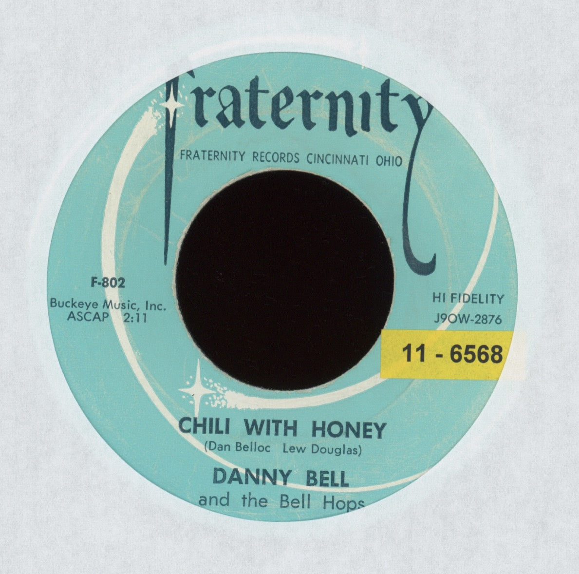 Danny Bell & The Bell Hops - Chili With Honey on Fraternity Sleazy R&B 45