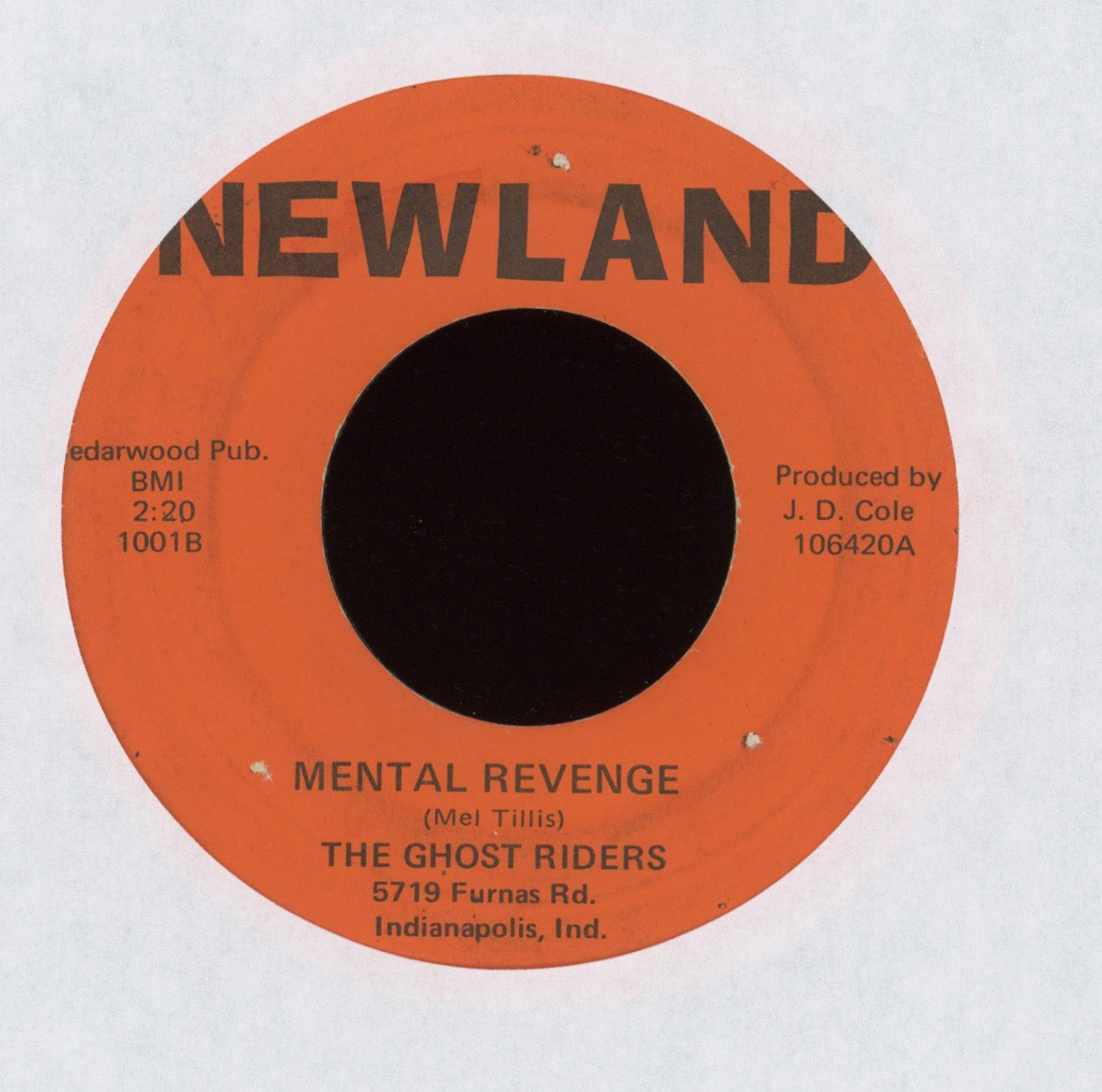 The Ghost Riders -  Ghost Riders Theme on Newland Surf 45