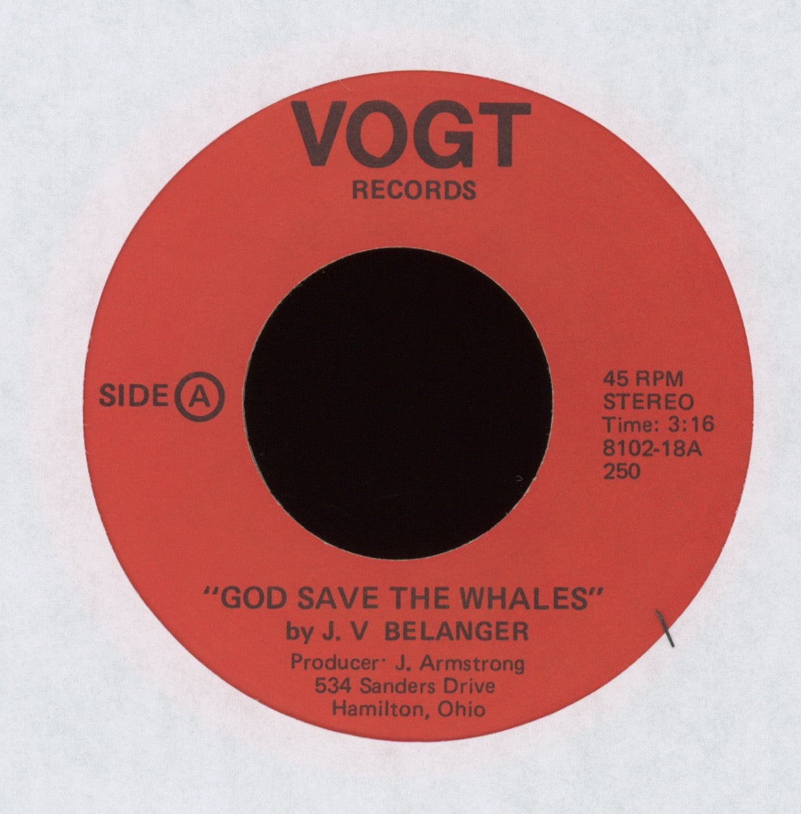 J.V. Belanger - Logical Deductions on Vogt Obscure Ohio Psych 45