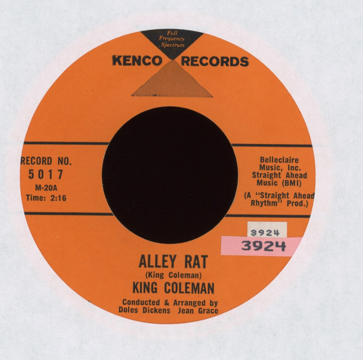 King Coleman - Alley Rat on Kenco R&B 45