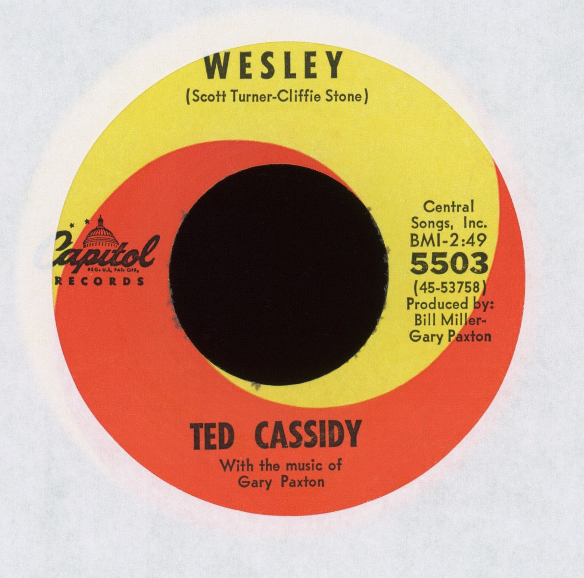 Ted Cassidy - The Lurch on Capitol Northern Soul 45
