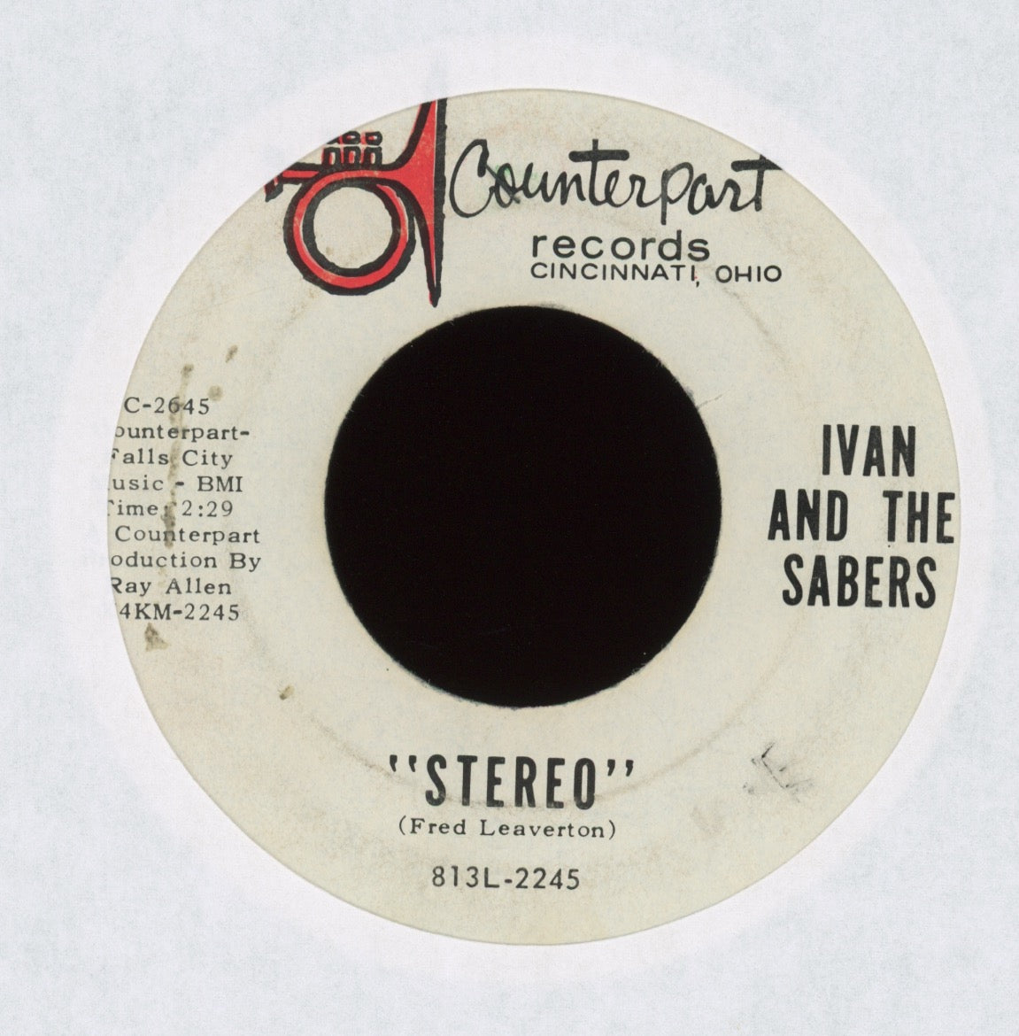 Ivan & The Sabers - Cozy on Counterpart Pop Psych 45