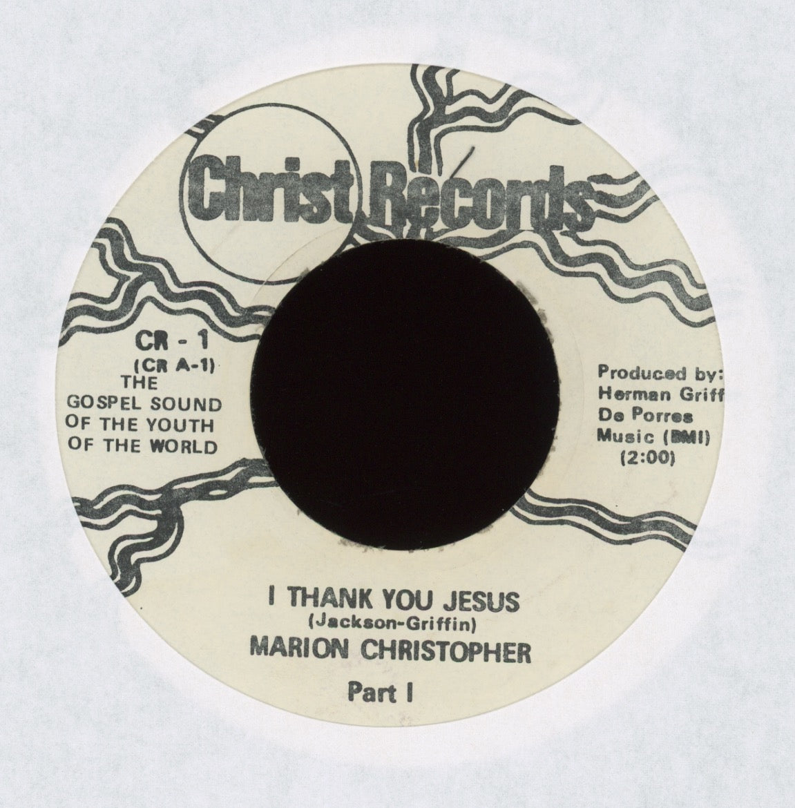 Marion Christopher - I Thank You Jesus on Christ Northern Soul 45