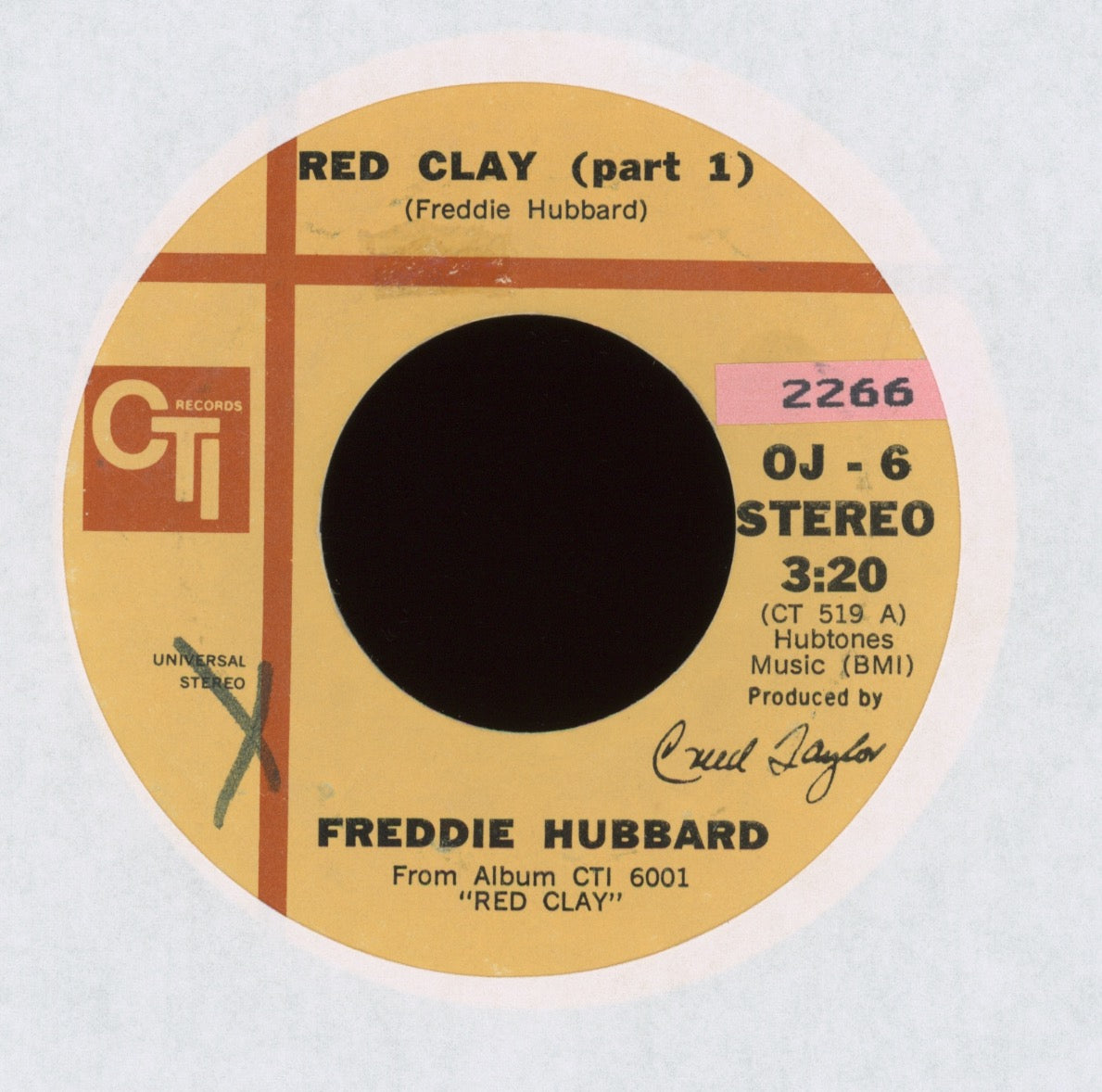 Freddie Hubbard - Red Clay on CTI Jazz Funk 45