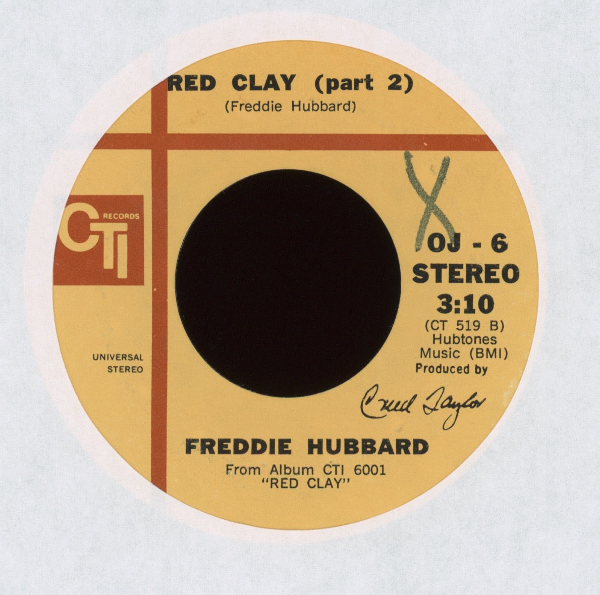 Freddie Hubbard - Red Clay on CTI Jazz Funk 45