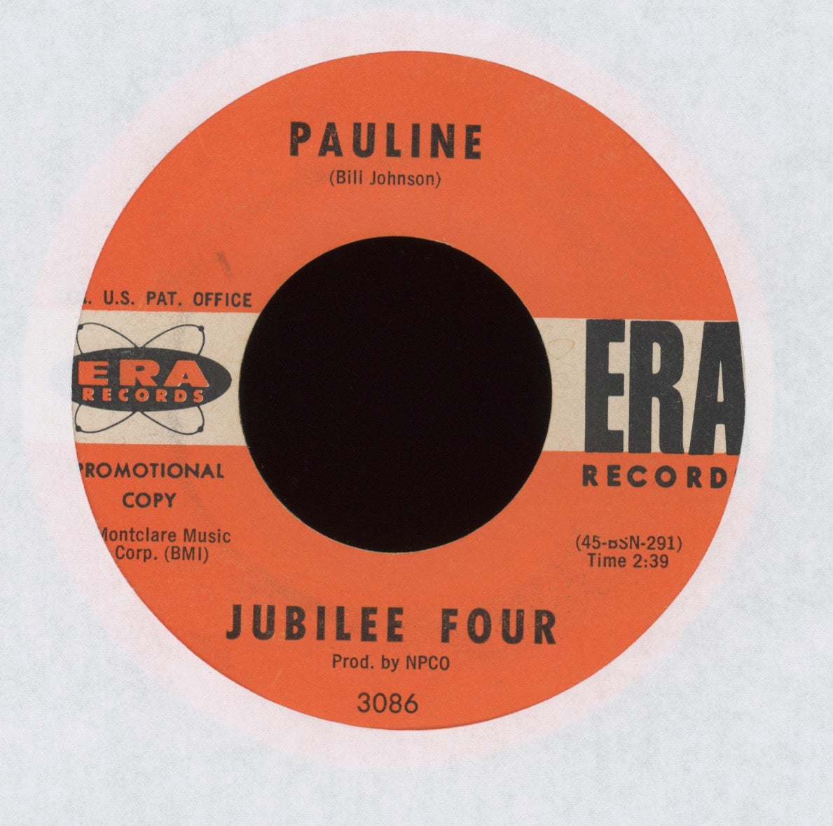 Jubilee Four - Riders In The Sky on Era Popcorn 45