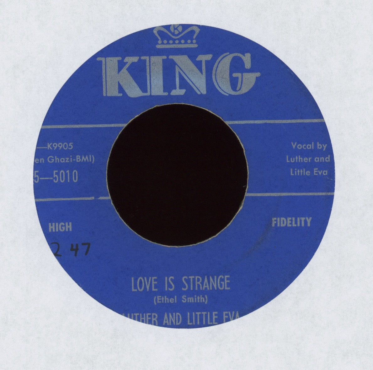 Luther and Little Eva - Ain't Got No Home on King R&B 45