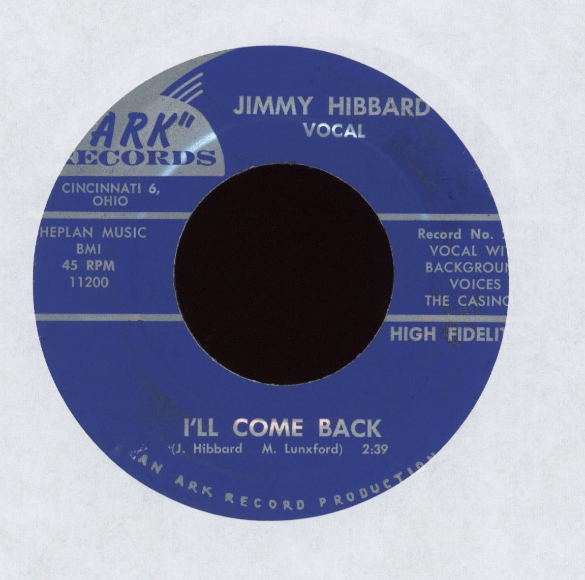Jimmy Hibbard - Hand Her Over on Ark Country 45