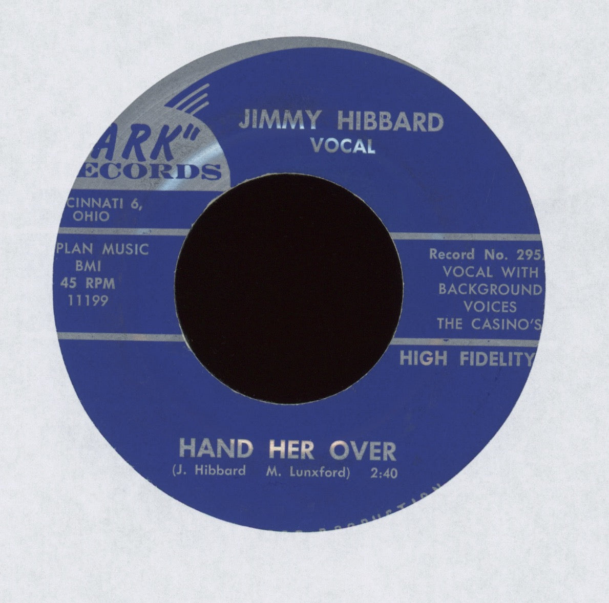 Jimmy Hibbard - Hand Her Over on Ark Country 45