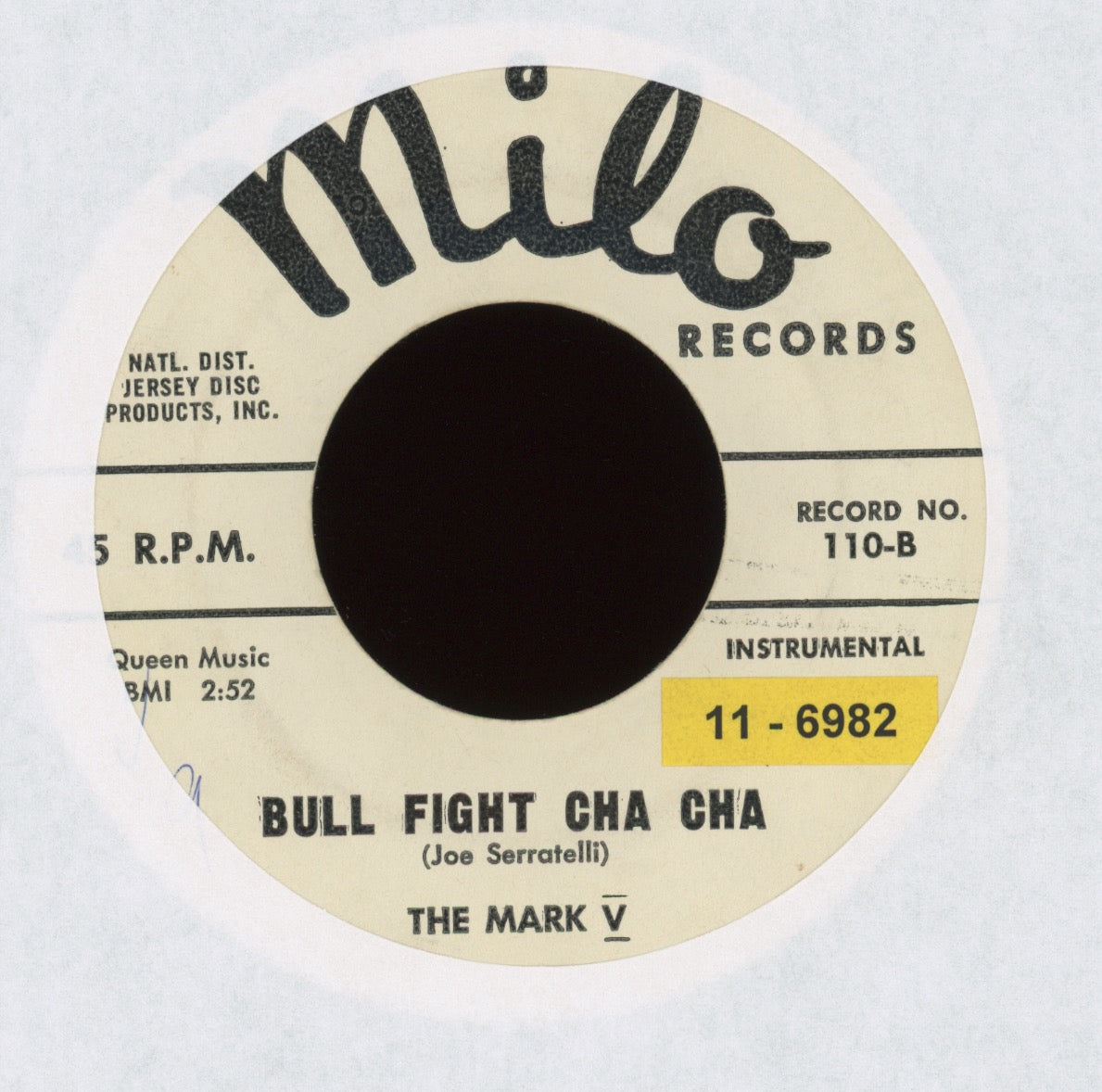The Mark V - Cry Baby on Milo R&B Doo Wop 45