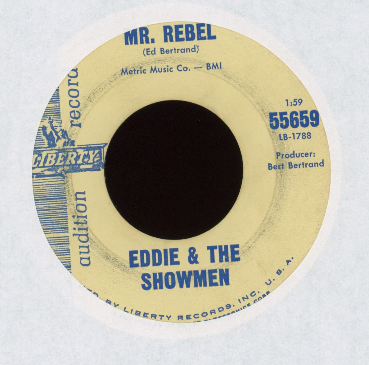 Eddie & The Showmen - Movin' on Liberty Promo Surf 45