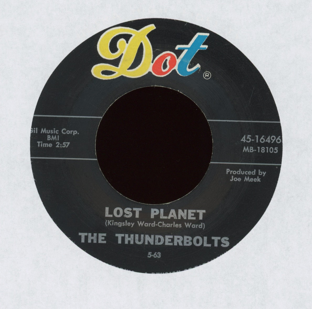 The Thunderbolts - March Of The Spacemen on Dot Surf 45