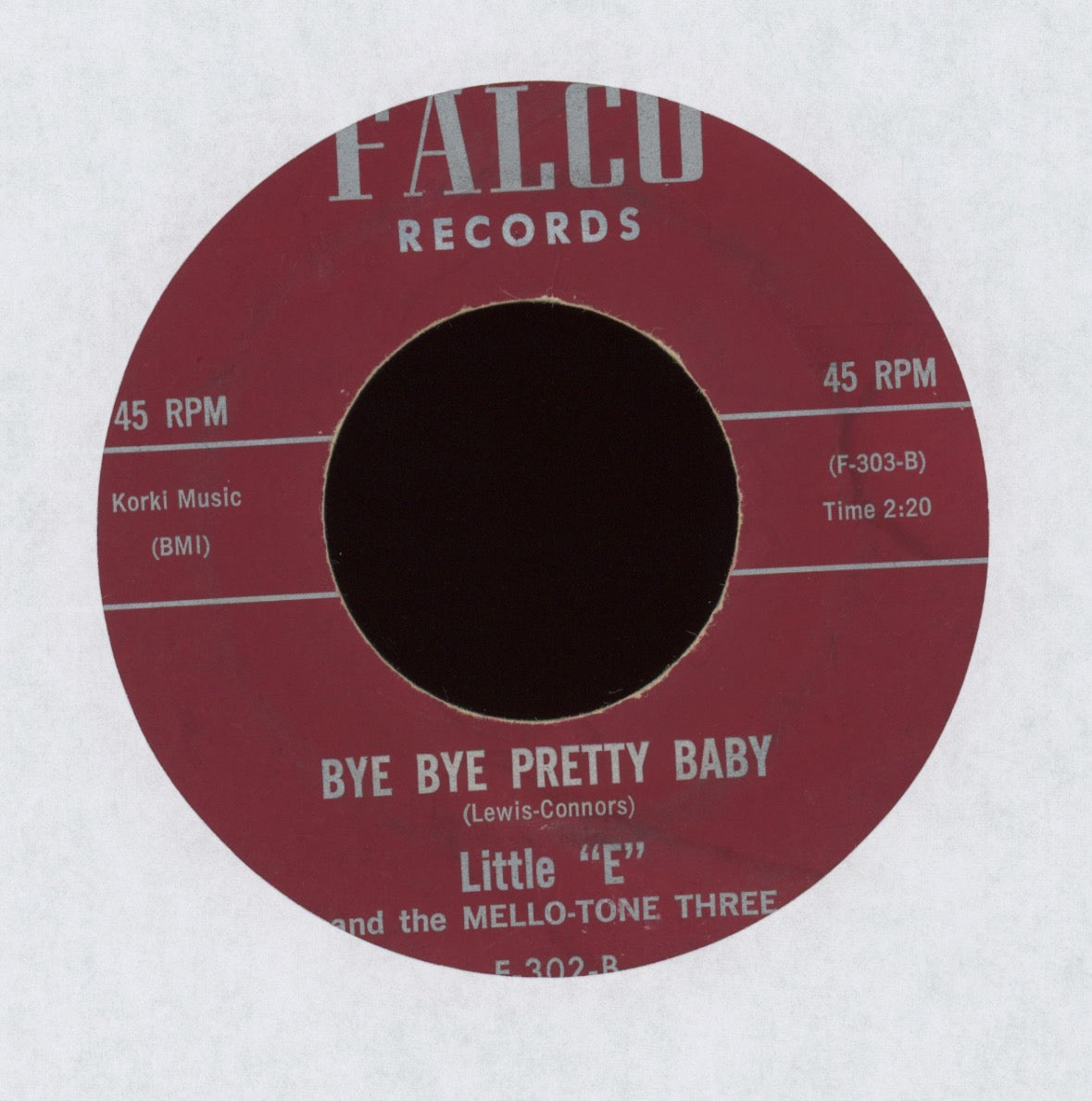 Little E - Candy Apple Red Impala on Falco R&B Doo Wop Hot Rod 45