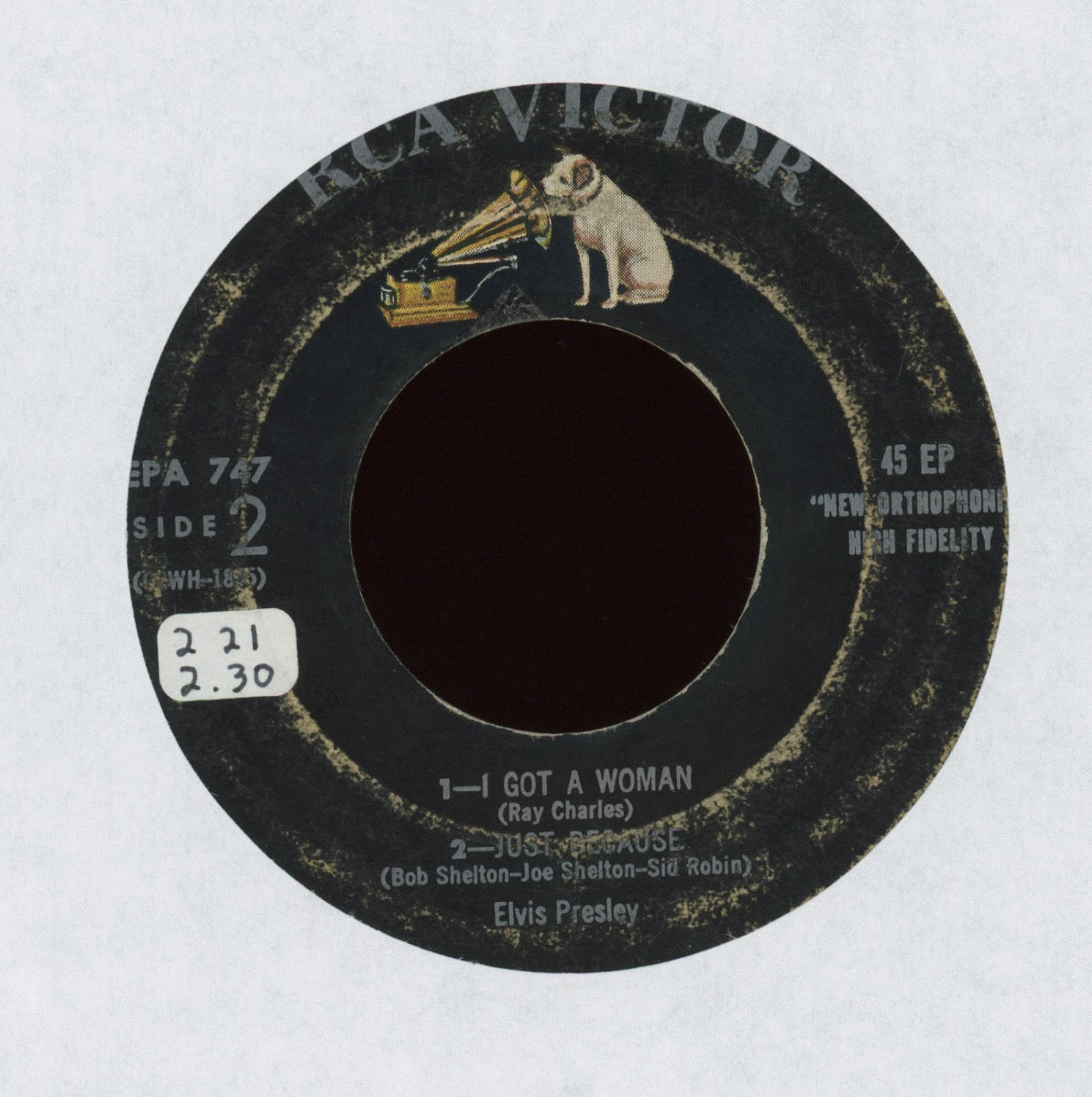 Elvis Presley - Elvis Presley on RCA EPA-747 EP 45