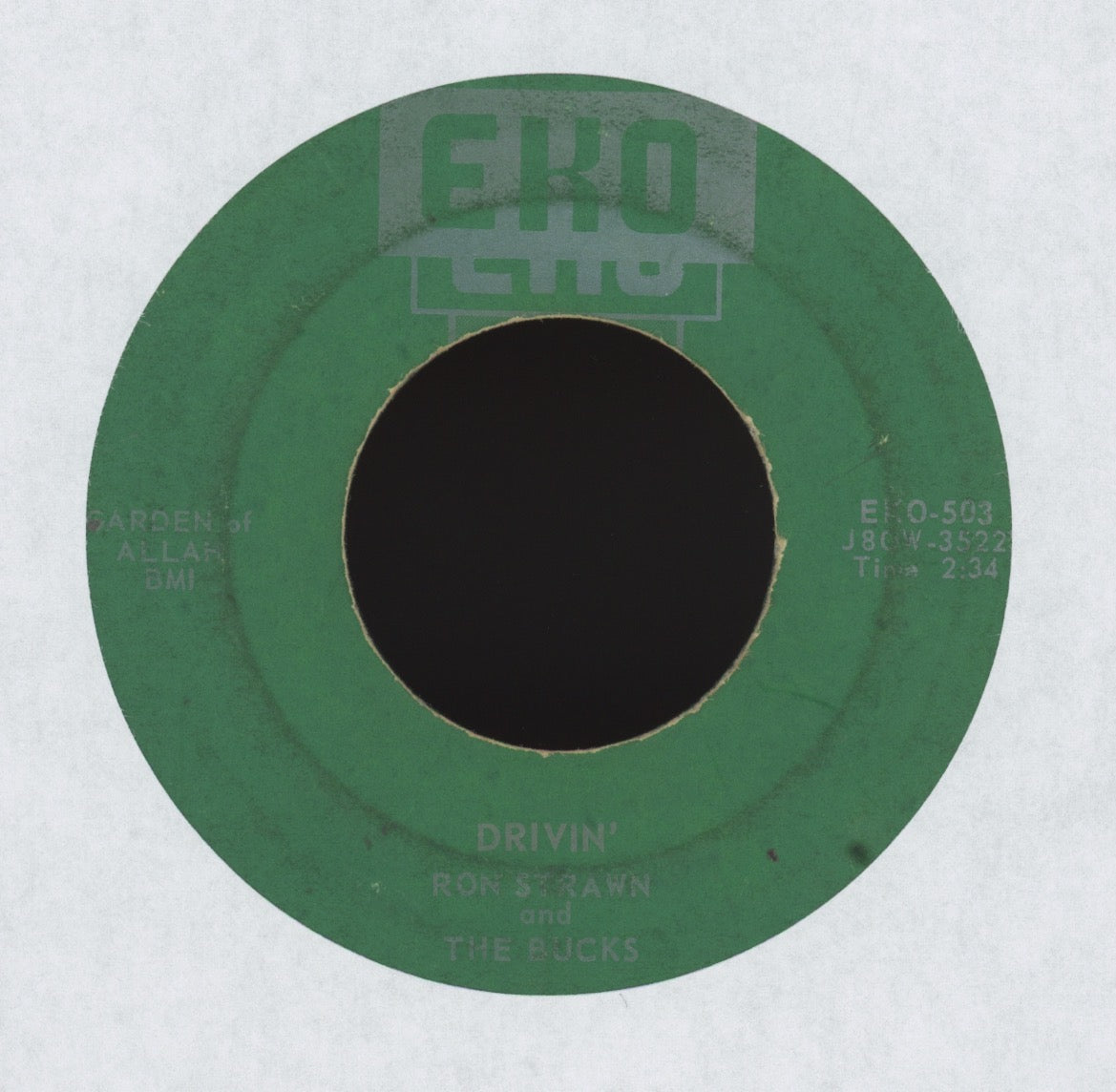 Ron Strawn & The Bucks - Drivin on EKO Rockabilly 45