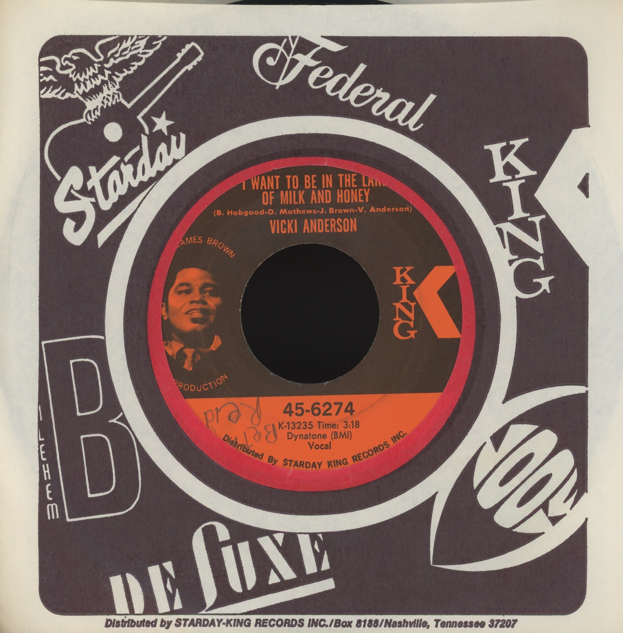 Vicki Anderson - I Want To Be In The Land Of Milk And Honey on King Funk 45