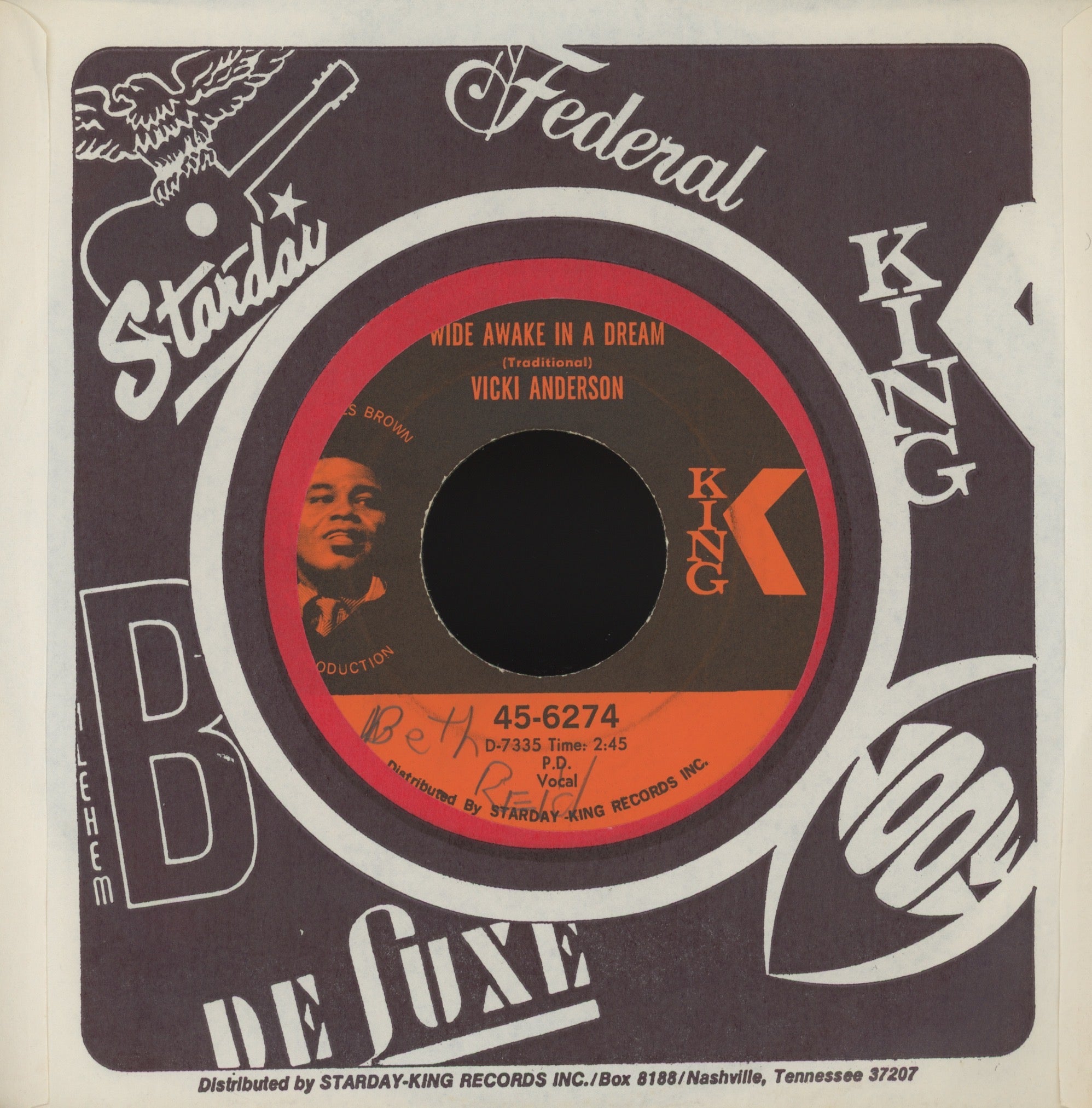 Vicki Anderson - I Want To Be In The Land Of Milk And Honey on King Funk 45