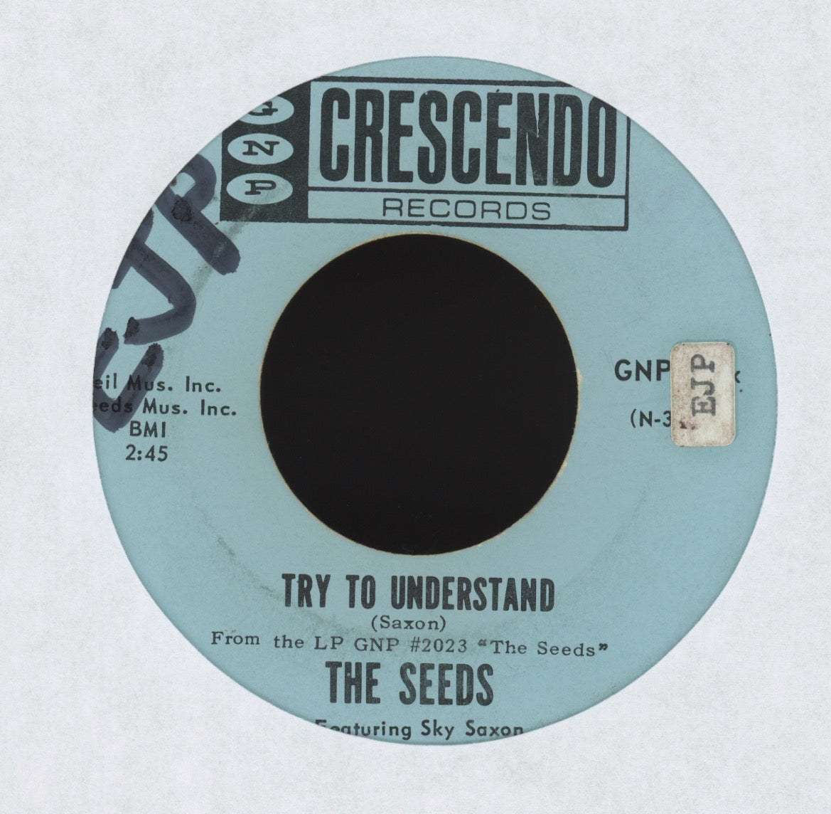 The Seeds - Pushin' Too Hard on GNP Crescendo Garage 45