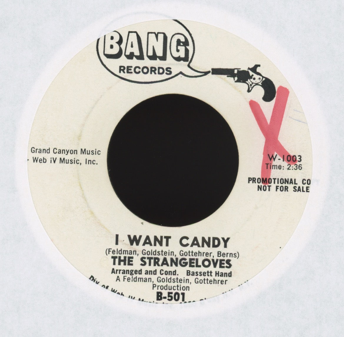 The Strangeloves - I Want Candy on Bang Promo Rock 45