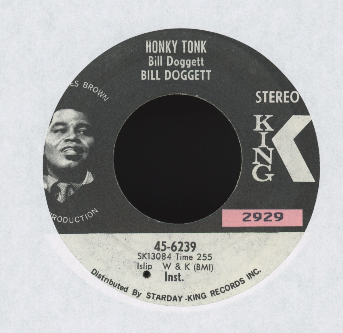 Bill Doggett - Honky Tonk Popcorn on King Promo Funk 45