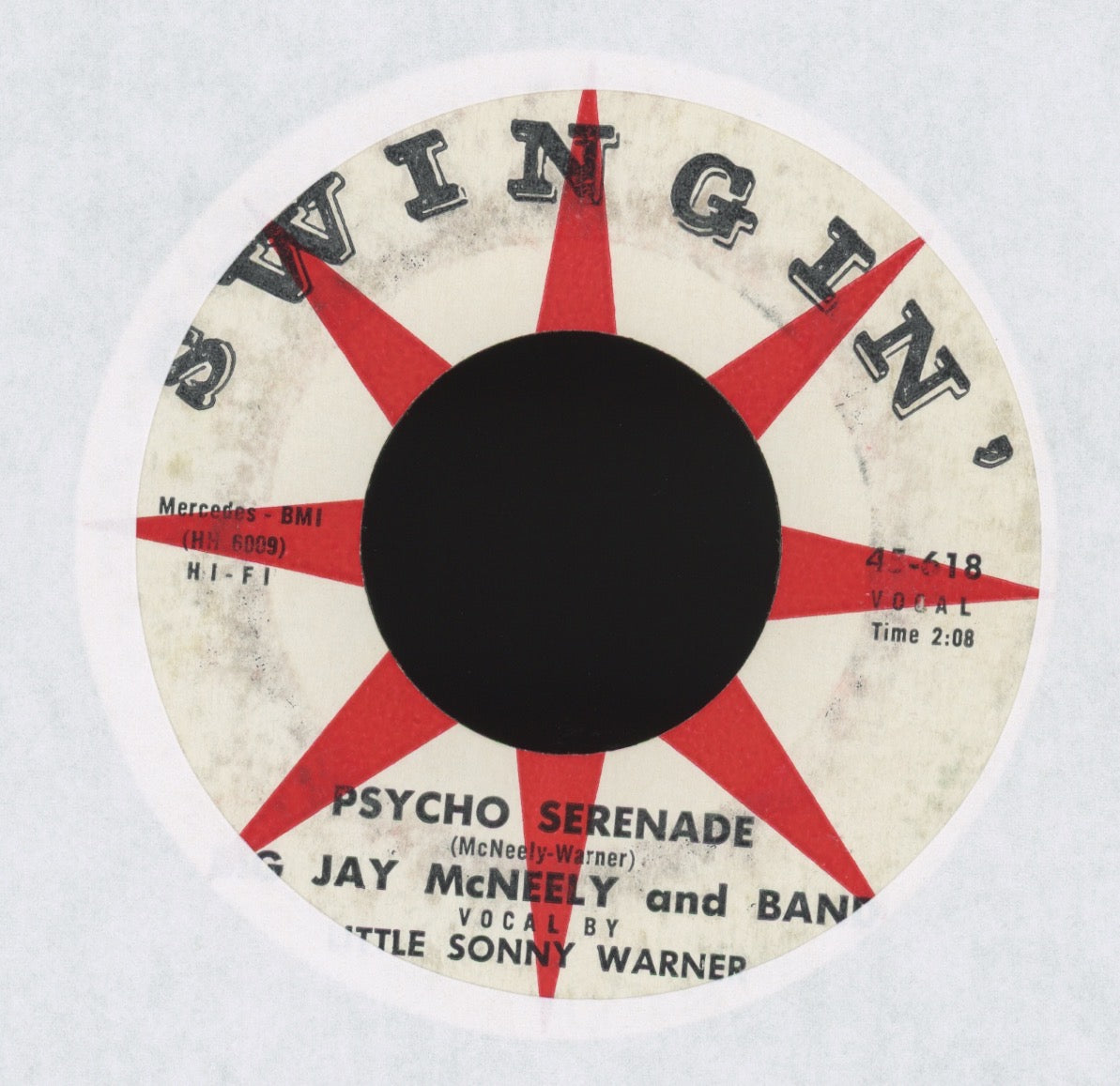 Big Jay McNeely & Band With Little Sonny Warner - Psycho Serenade on Swingin R&B 45