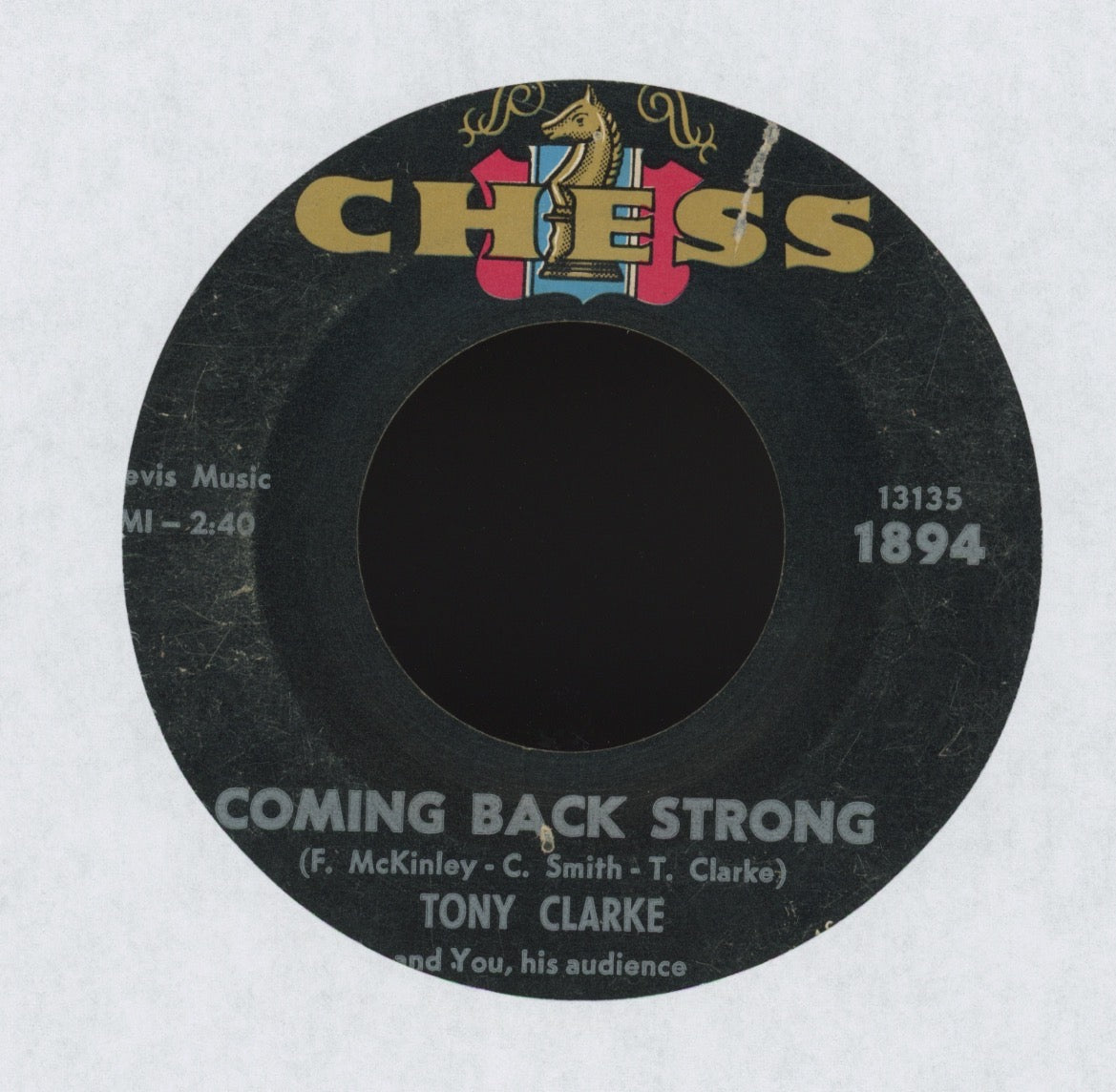 Tony Clarke - Ain't Love Good - Ain't Love Proud on Chess R&B 45