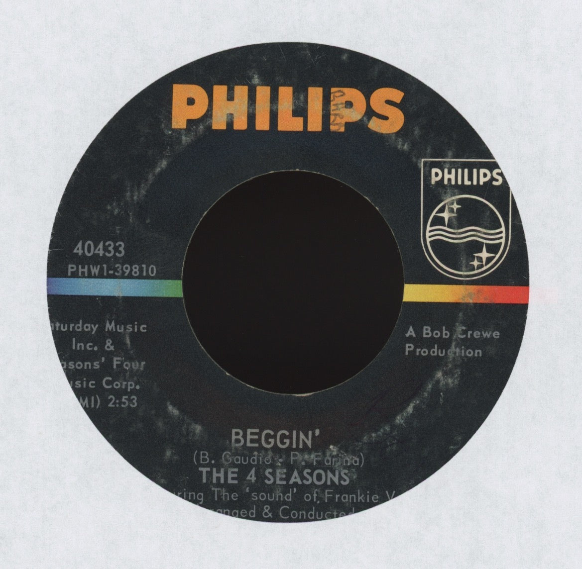 The Four Seasons - Beggin' on Philips Northern Soul 45