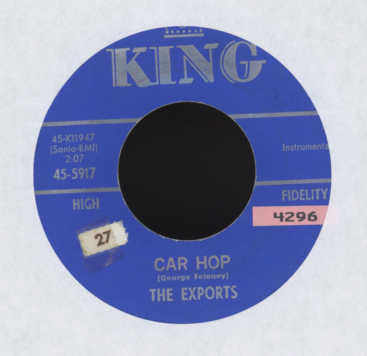 The Exports - Car Hop / Seat Belts Please Hot Rod Surf 45