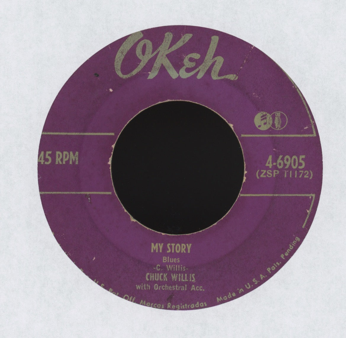 Chuck Willis - Caldonia on Okeh Promo R&B 45