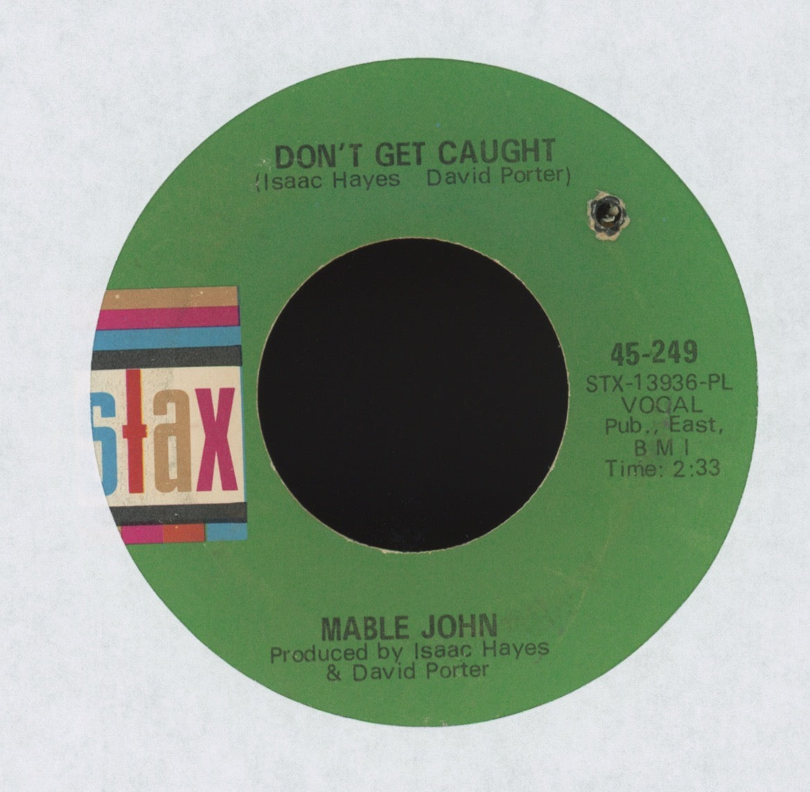 Mable John - Able Mable on Stax Soul Popcorn 45