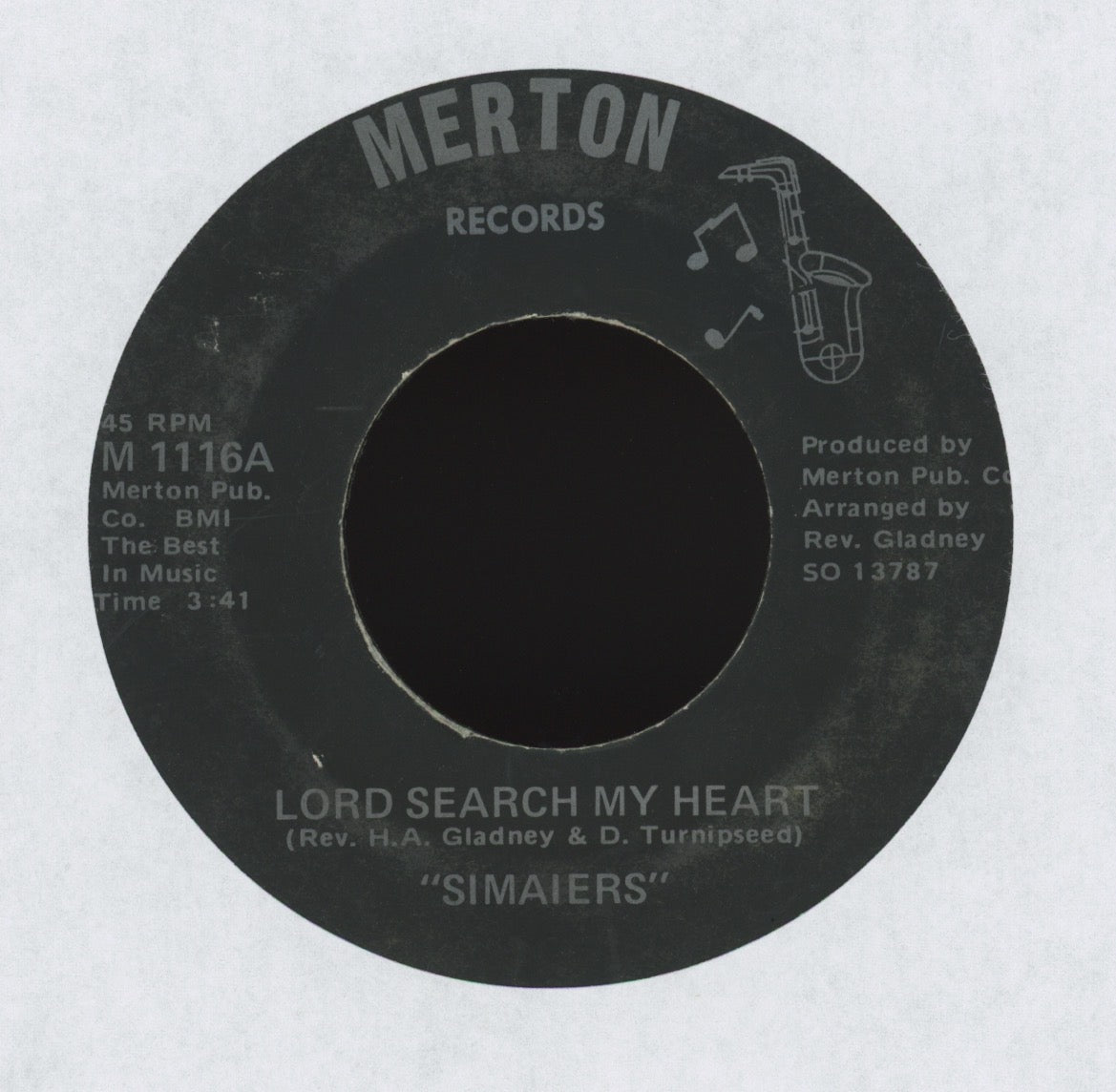 Simaiers - Lord Search My Heart on Merton Gospel Soul 45
