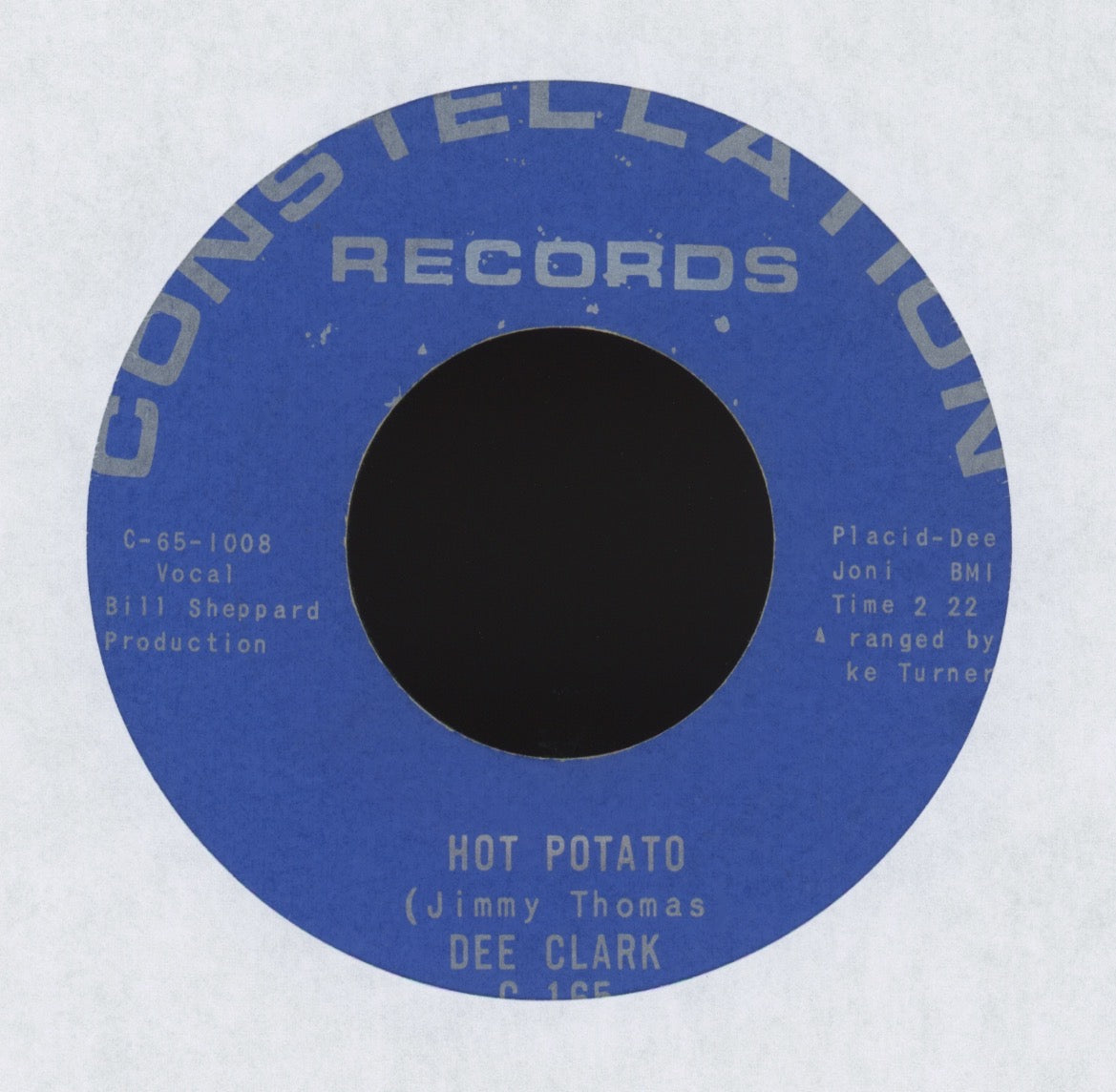Dee Clark - Hot Potato on Constellation Northern Soul 45