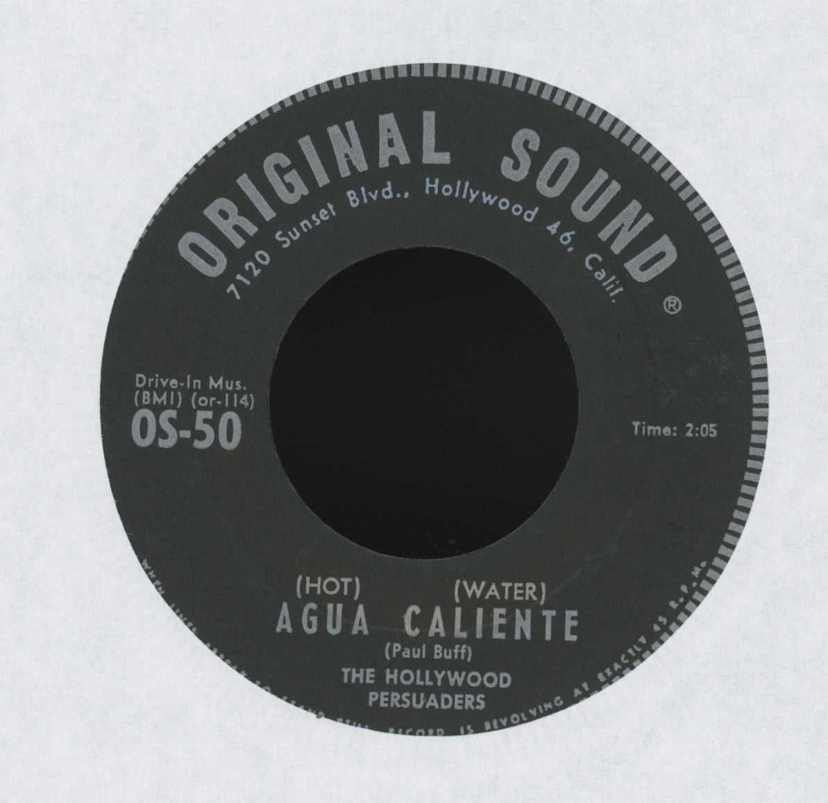 The Hollywood Persuaders- Drums A-Go-Go on Original Sound Surf 45