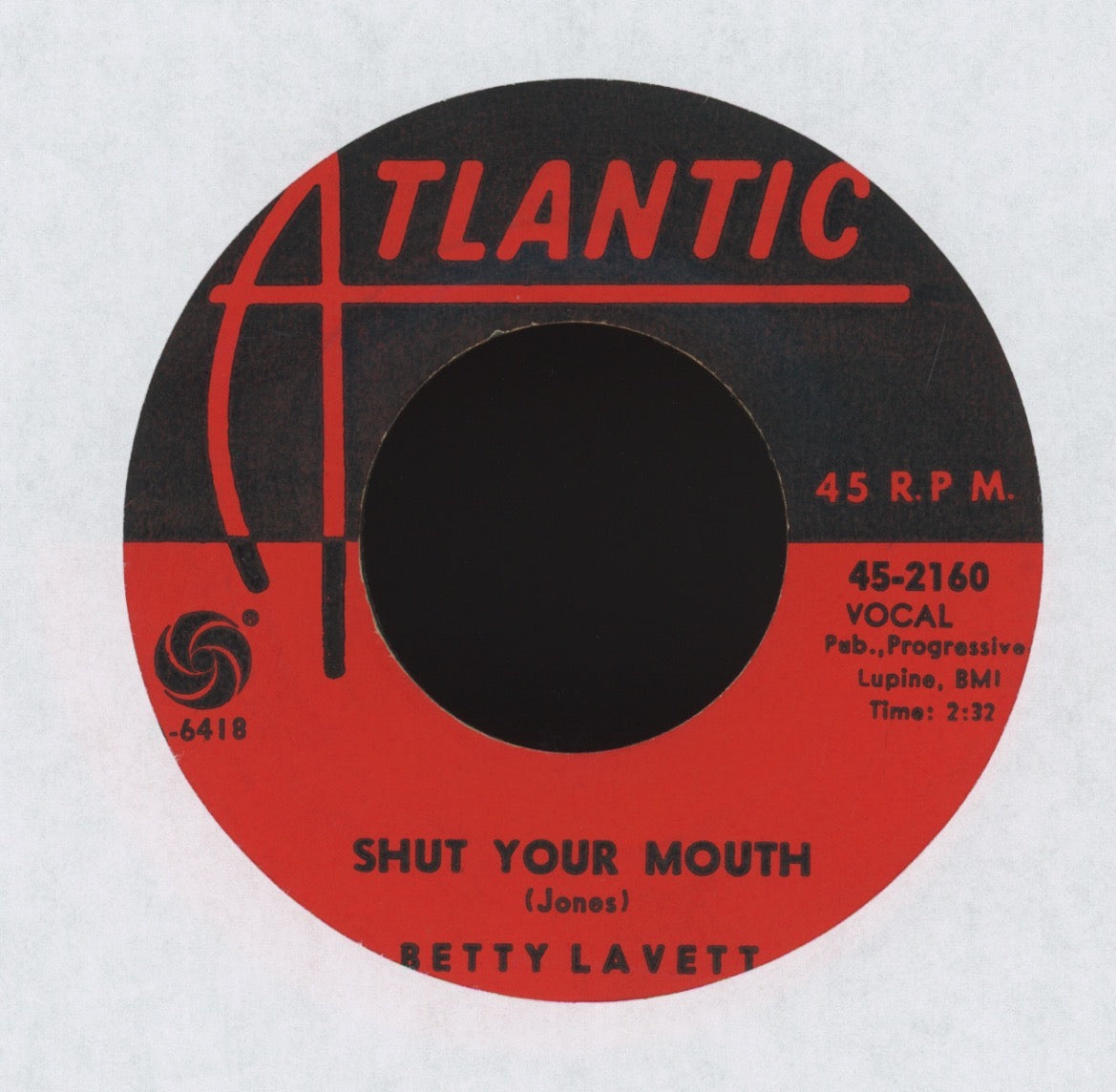 Bettye Lavett Lavette - My Man - He's A Lovin' Man  on Atlantic R&B 45