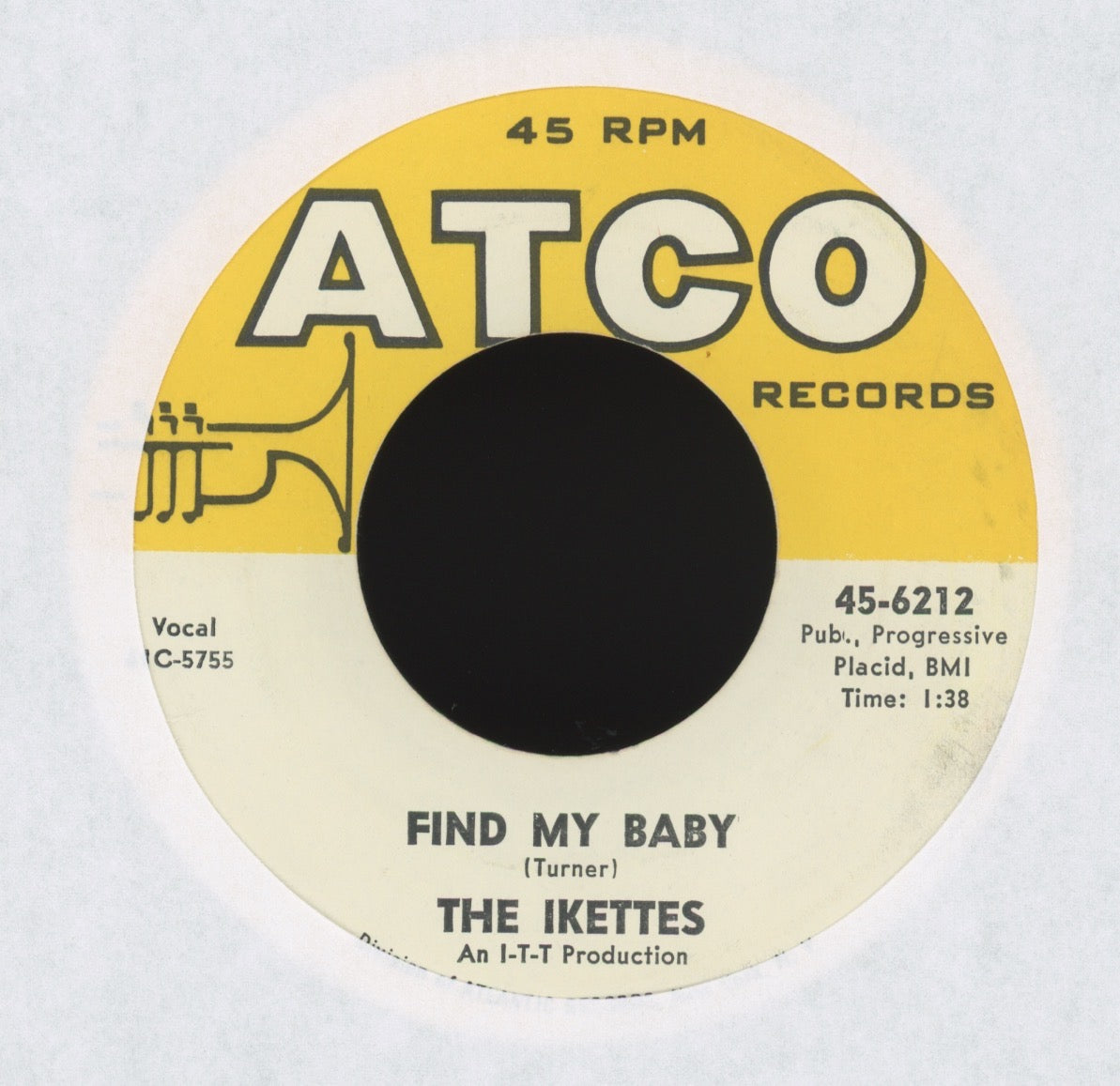 The Ikettes - I'm Blue (The Gong-Gong Song) on Atco R&B 45