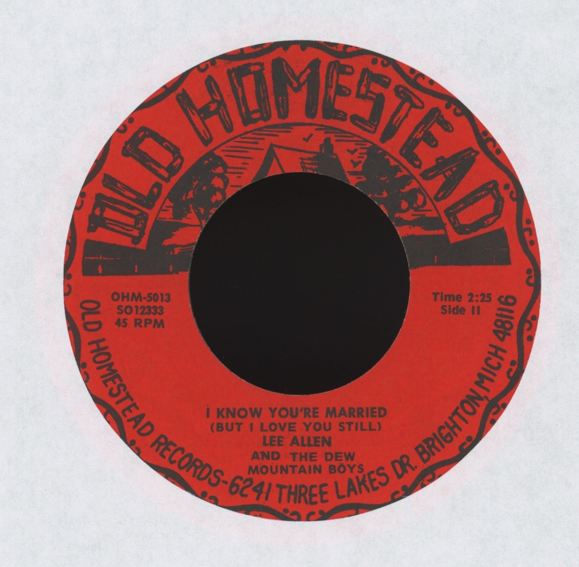 Lee Allen And The Dew Mountain Boys - Flowers On Her Grave on Old Homestead Bluegrass 45