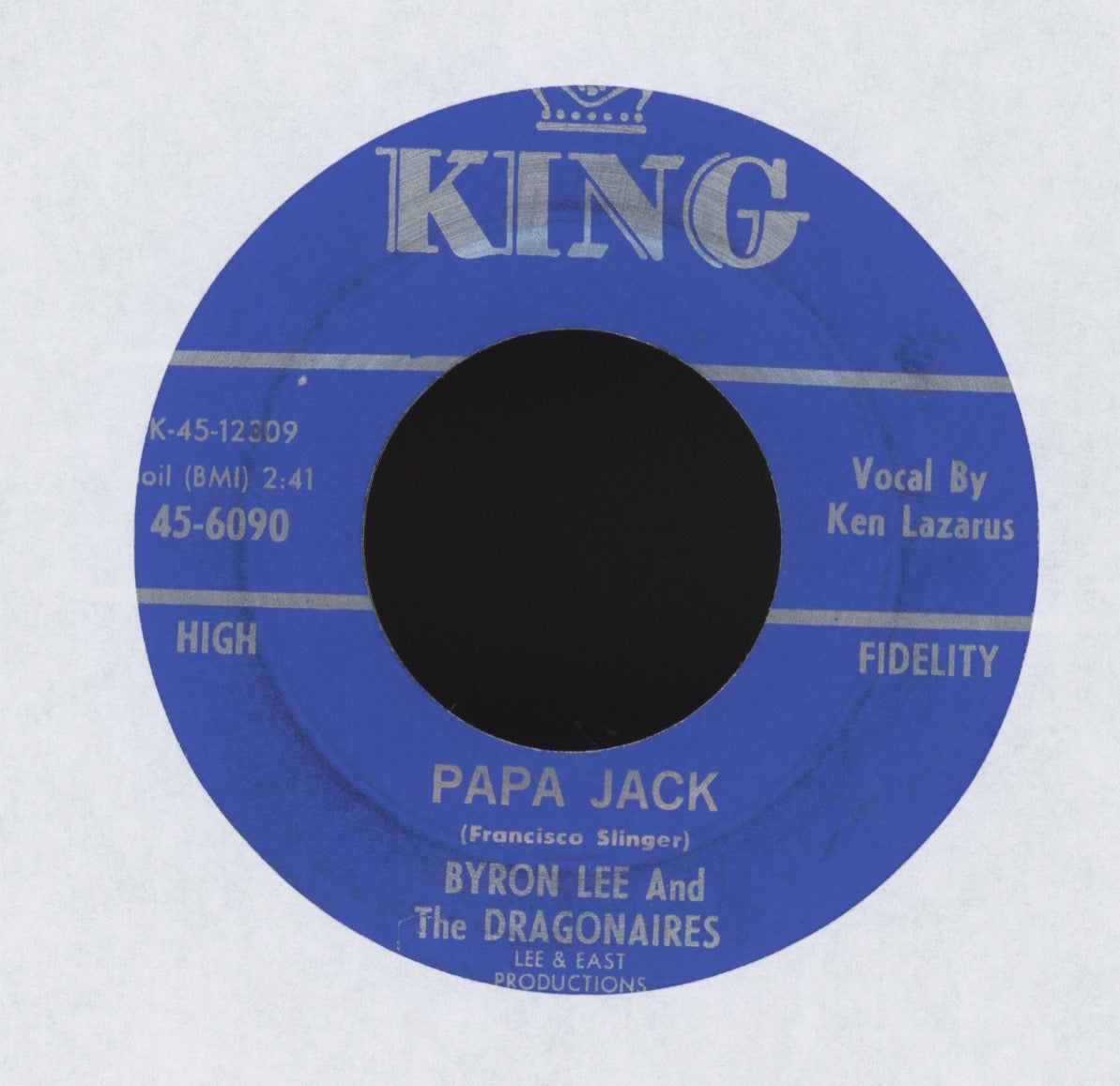 Princess Buster And Her Jamaicans - Ten Commandments (From Woman To Man) on King Reggae 45