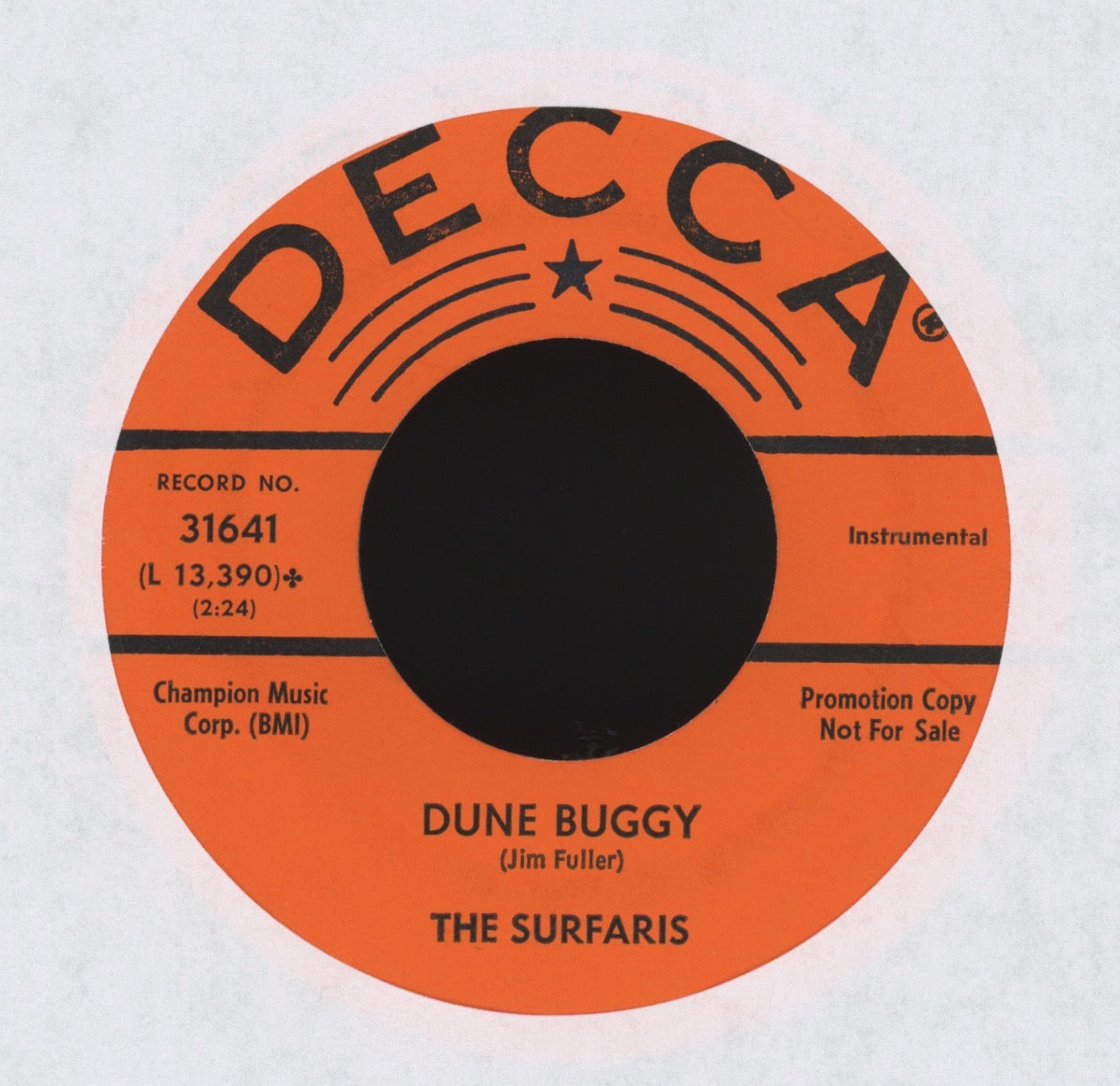 The Surfaris - Dune Buggy / Boss Barracuda on Decca Hot Rod Surf 45