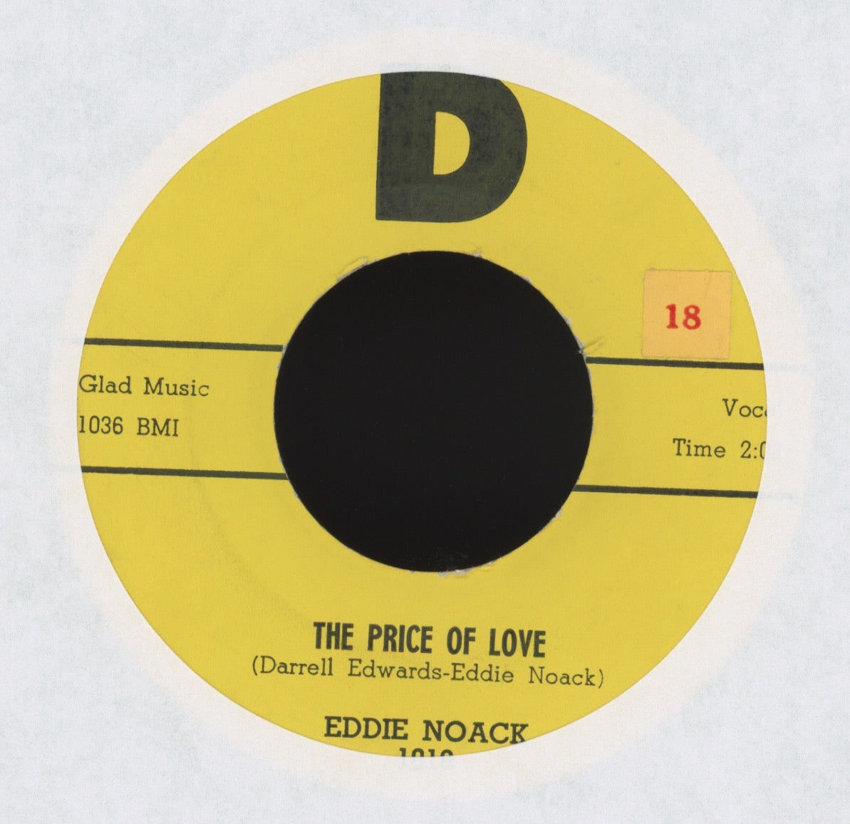 Eddie Noack - The Price Of Love on D Rockabilly 45