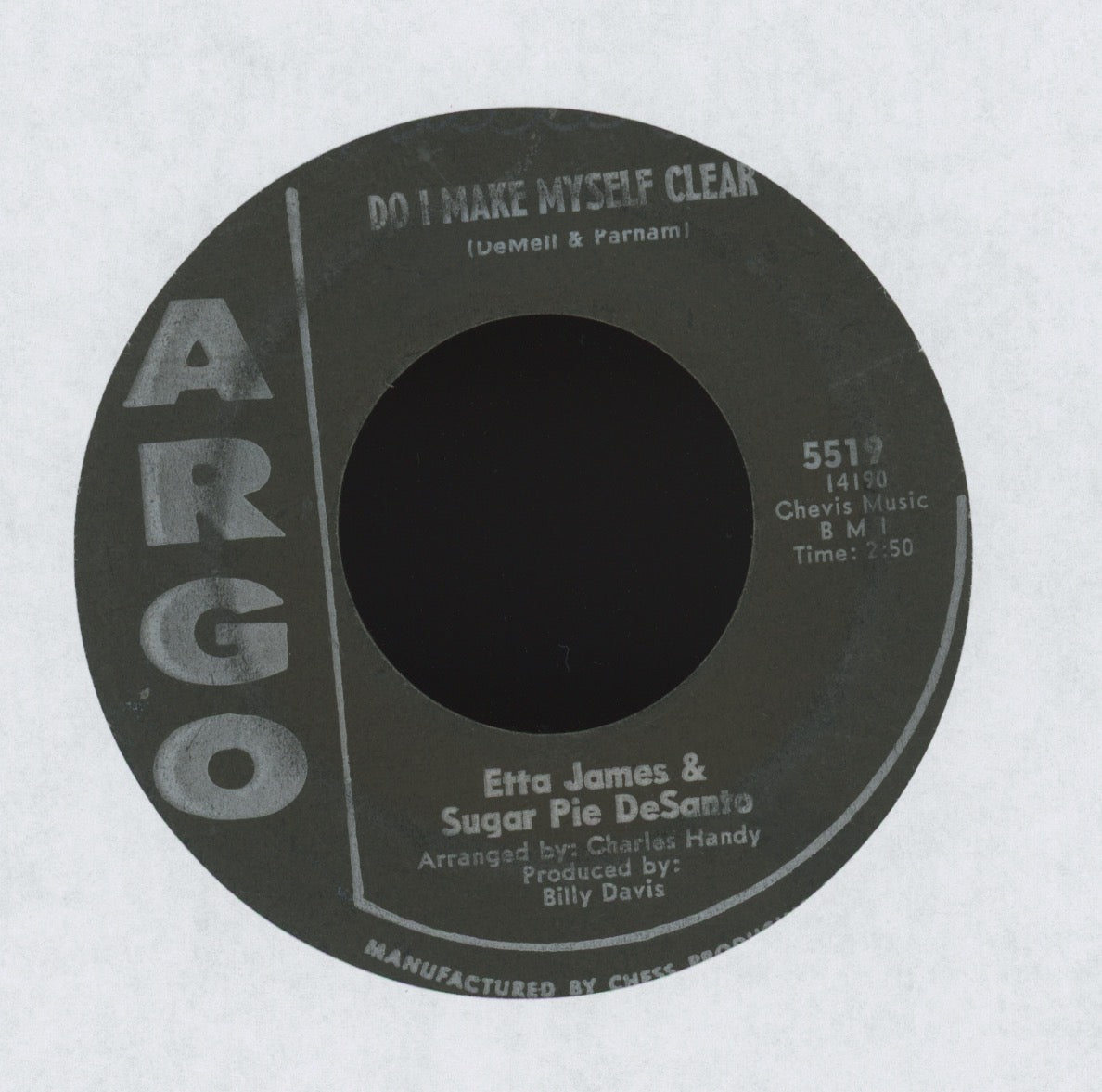 Etta James, Sugar Pie DeSanto - Do I Make Myself Clear on Argo Northern Soul 45